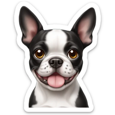 cute Boston terrier sticker