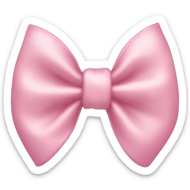 Light pink bow sticker