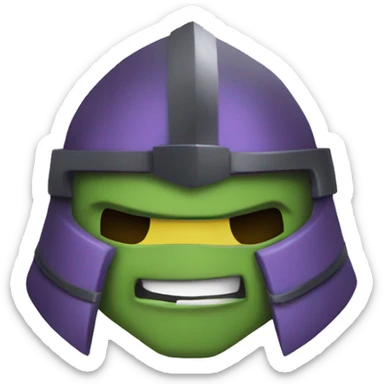 TMNT shredder sticker