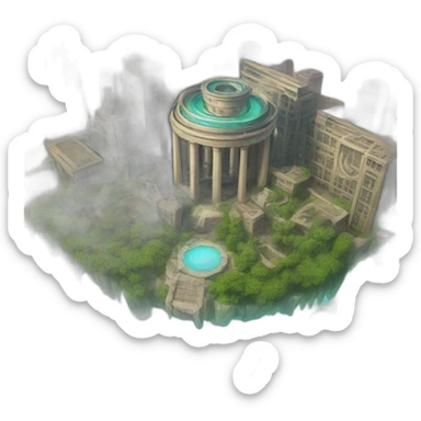 the mysterious city of heroes sticker