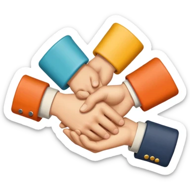 handshake retro style sticker  sticker