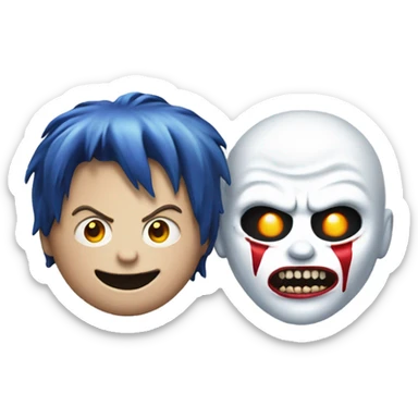 ghost face and chucky sticker