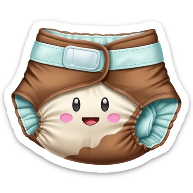 A poopy diaper  sticker