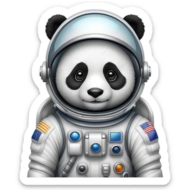 Panda astronaut sticker