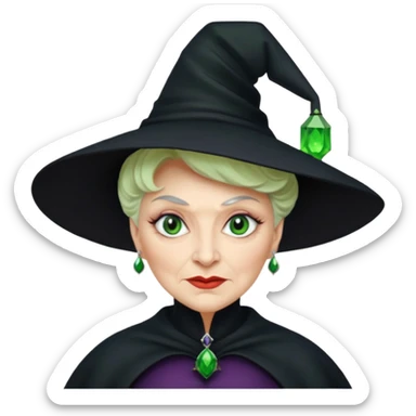 Madame morrible flip it around wicked witch sticker