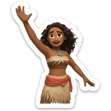 moana open arms sticker
