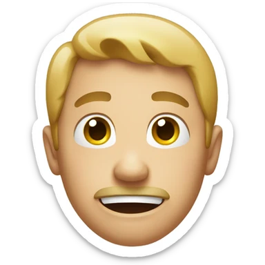 a cringe face sticker