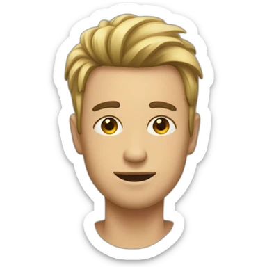 Guy with a miror  sticker