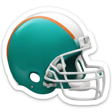 Miami dolphins helmet  sticker