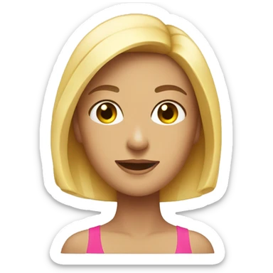 A woman wearing swimwear that his very good looking  sticker