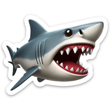 Shark eating 49ers fan sticker