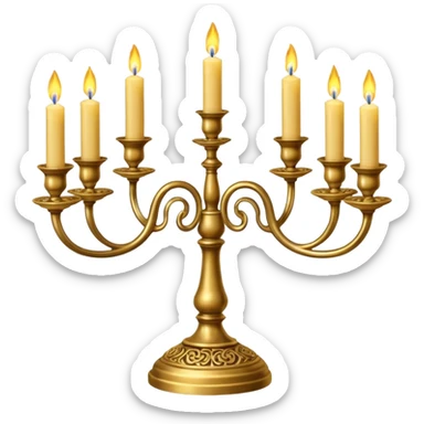 Candelabra sticker