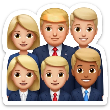 donald trump siblings sticker