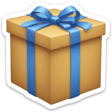A Multiple Color Giftbox. sticker