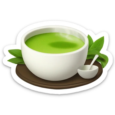 Hot matcha sticker