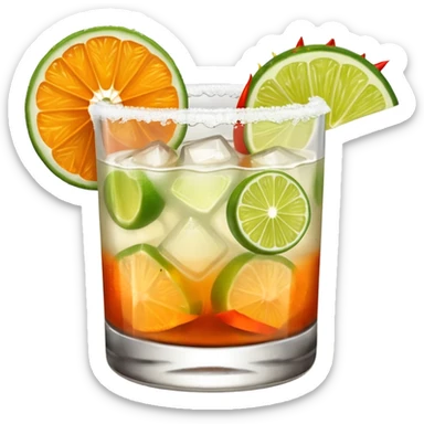 Spicy mezcal margarita sticker