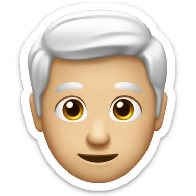 Ein normaler Emoji der sich die Hand for sein Gesicht hält  sticker