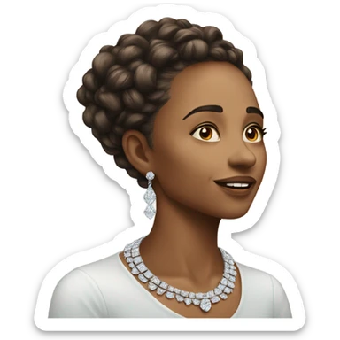 luxury diamond necklace  sticker