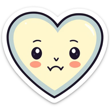 sad heart  sticker