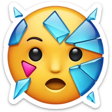 Broken emoji sticker