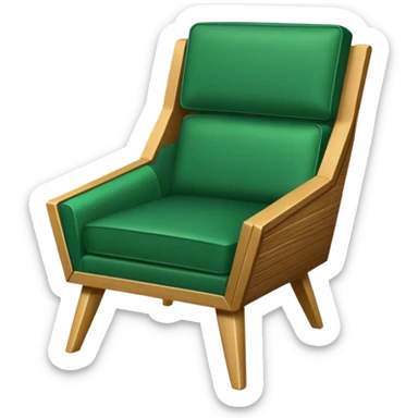 green arrow chair sticker