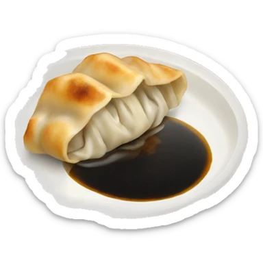 black gyoza sticker