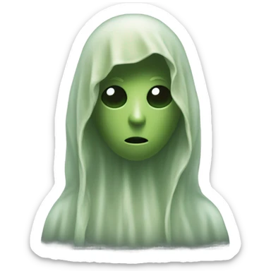 Olive green spirit of the dead sticker