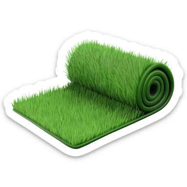 Roll of sod sticker