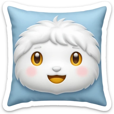 pillow without eye sticker