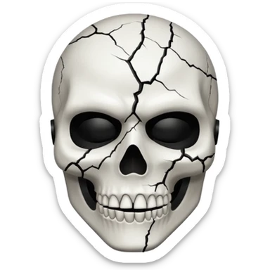 horror mask icon neckless sticker