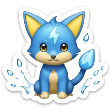Luxio-Dewott-fusion sticker
