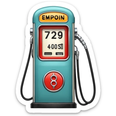 gas pump sticker
