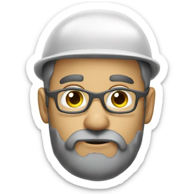 Tree surgeon  with scraggly beard  sticker