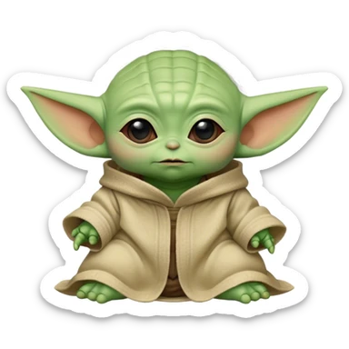 Baby yoda sticker