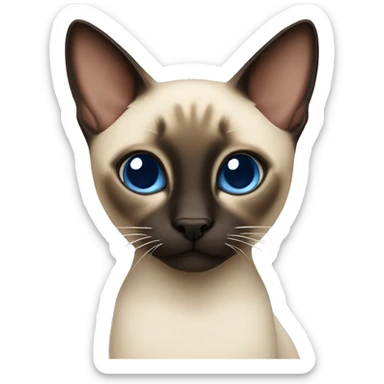 Siamese cat sticker