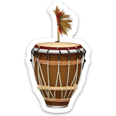 indian dhol at a wedding sticker