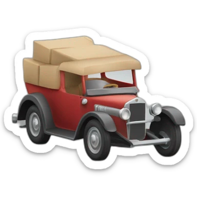 BLasky en course de voiture sticker