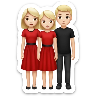 Wow good now just change the colour of dress girl red boy black sticker