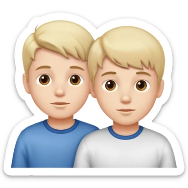 Two boys are twins sticker