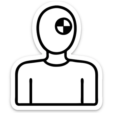 crash test dummy sticker