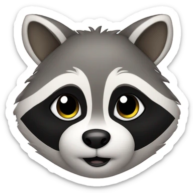 cute racoon sticker