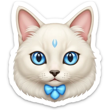 White Siamese cat sticker