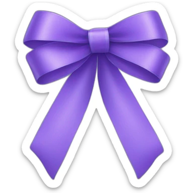 Ribbon bow sticker