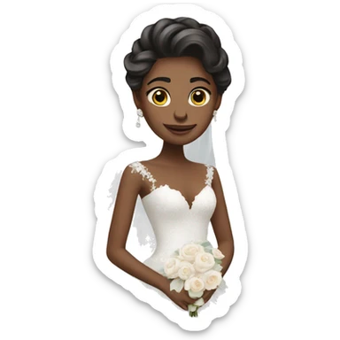 Dreamy bridal gownn sticker