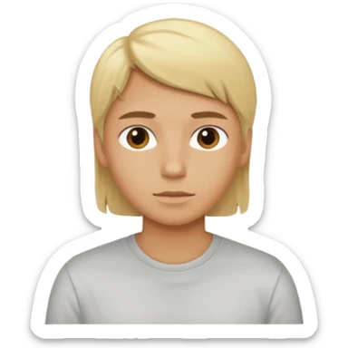 blonde horse with shirt  sticker