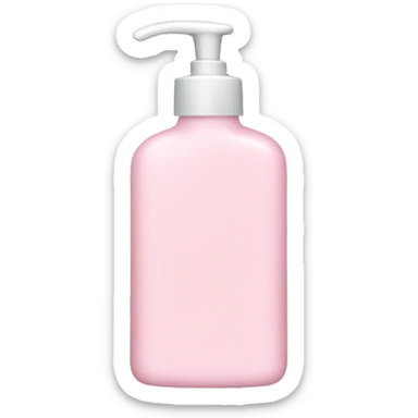 Light pink lotion bottle sticker