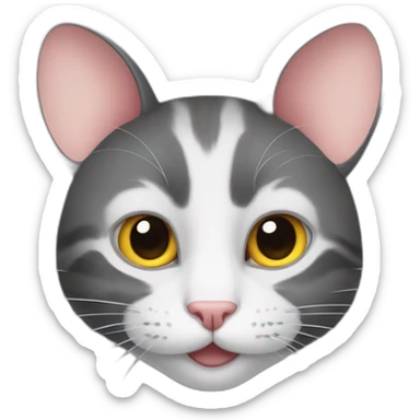 Cat and Mouse Hybrid sticker