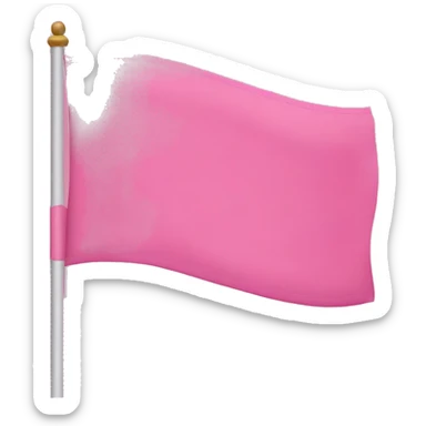 A pink flag with the word IBED sticker
