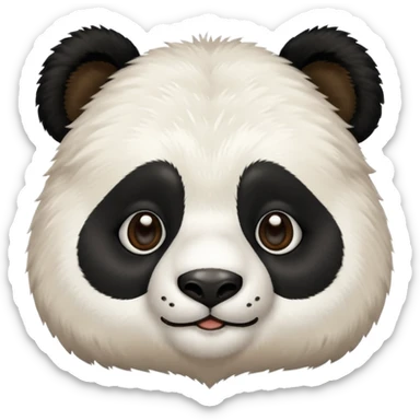 Panda at zoo sticker