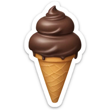 Chocolate ice cream sticker